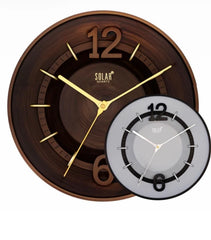 Premium Dark Wood Home Clock